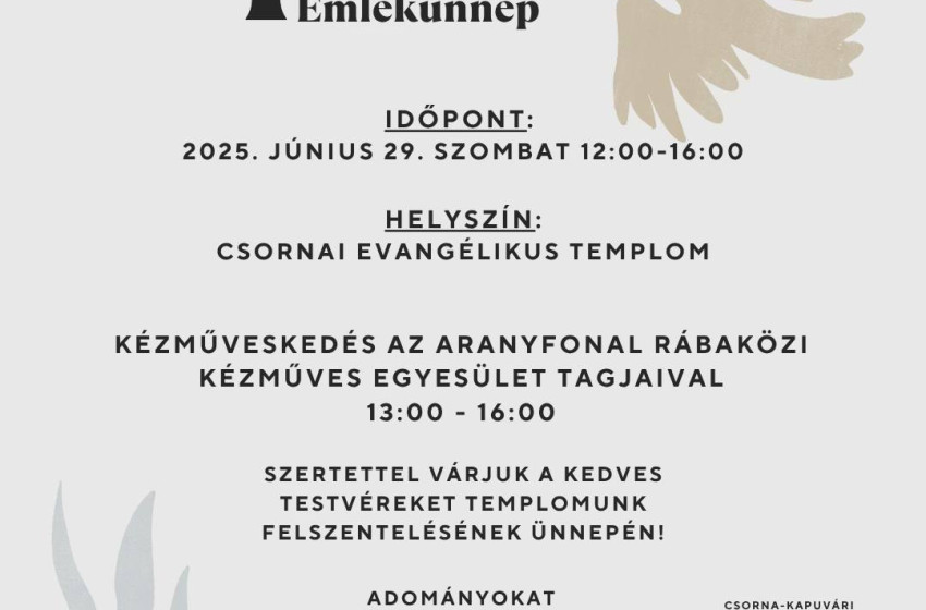 Templomszentelési Emlékünnep Csornán