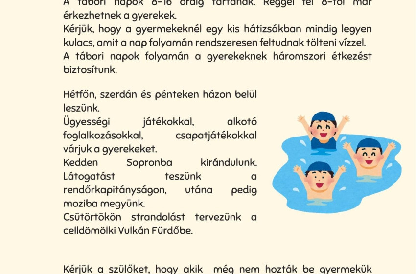 Gyerektábor Kapuváron – Élményekkel teli nyári hét a Rábaközi Művelődési Központban