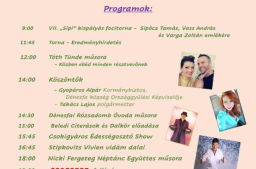 Szombaton falunap Dénesfán