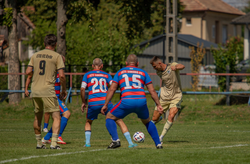 Priskin Tamással a soraiban nyert Téten az ETO öregfiúk - videó