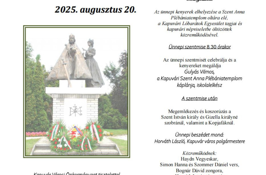 Augusztus 20-i ünnepség Kapuváron