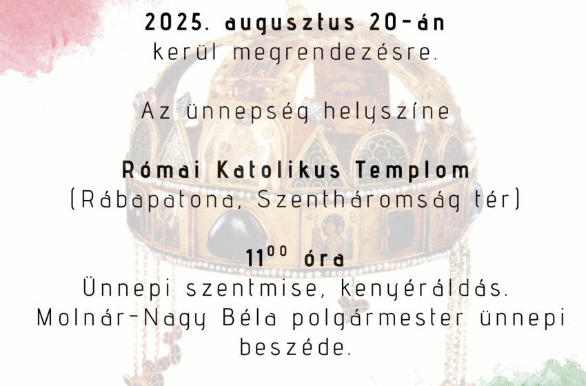 Szent István napi ünnepség Rábapatonán