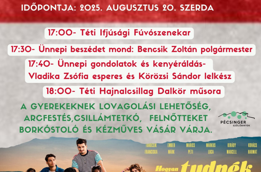 Városi ünnepség Téten
