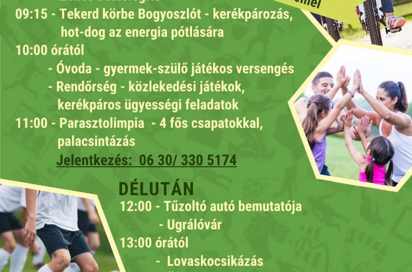 Sport, közösség és szórakozás – Sportnap Bogyoszlón