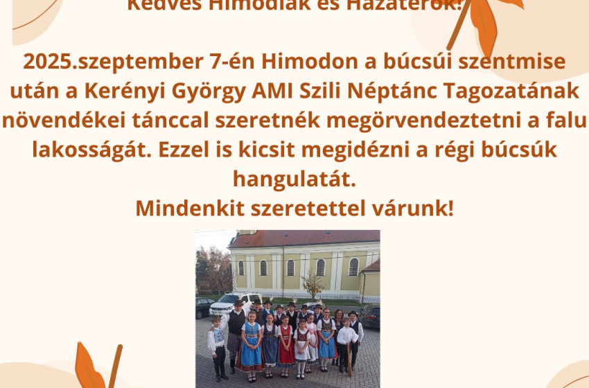 Néptánccal idézik meg a régi búcsúk hangulatát Himodon