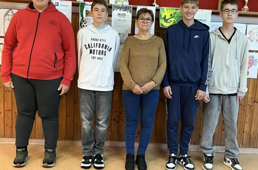 Rábatamási diákok a megye legjobbjai a Bolyai Matematika Versenyen