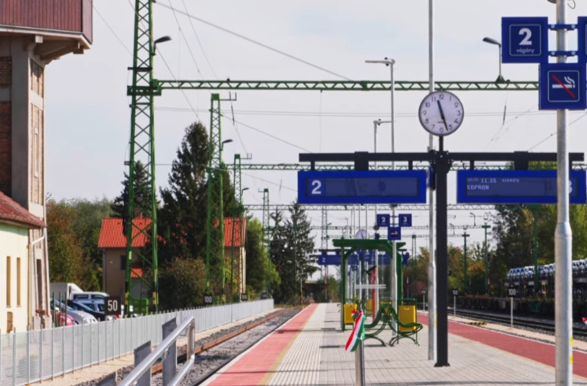Kapuvár új vasútállomása – befejeződött a GYSEV fejlesztése