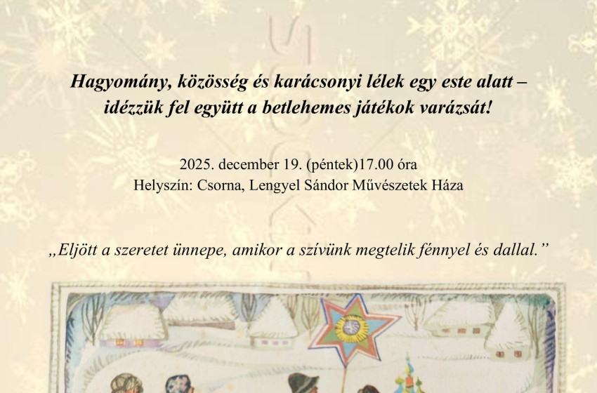 Rábaközi Gyerekek Betlehemes Találkozója – új hagyomány születik