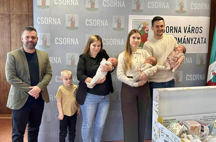 Babamama csomagok átadása Csornán