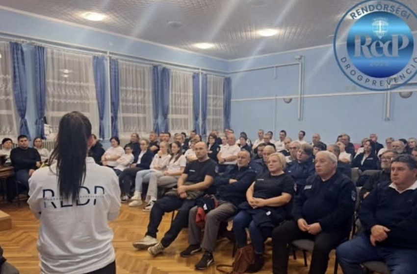 Polgárőröknek tartottak drogprevenciós képzést Páliban