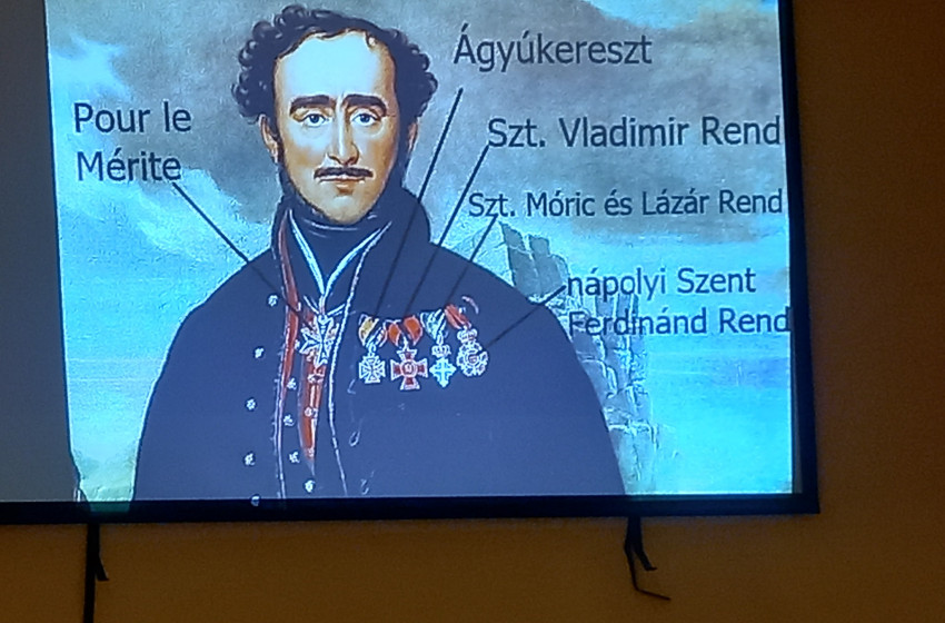 Széchenyi István katonai pályájáról tartott előadást Dr. Brummer Krisztián Osliban