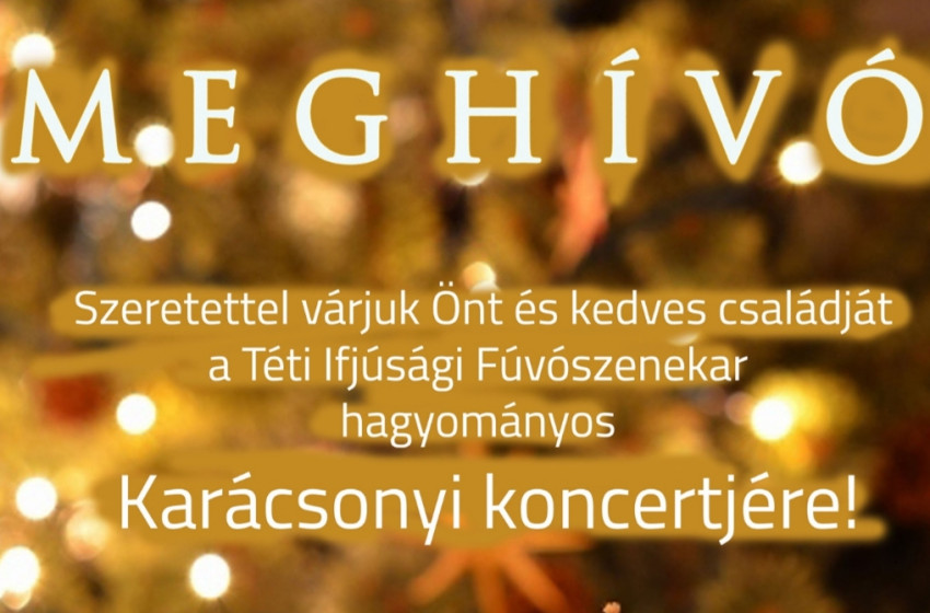 Hagyományos karácsonyi koncertre várja a közönséget a Téti Ifjúsági Fúvószenekar