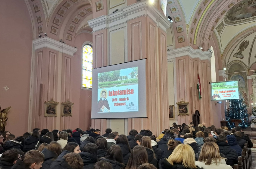 Vízkereszti házszentelés és iskolamisék a Páli Szent Vince Katolikus Gimnázium, Általános Iskola és Óvodában