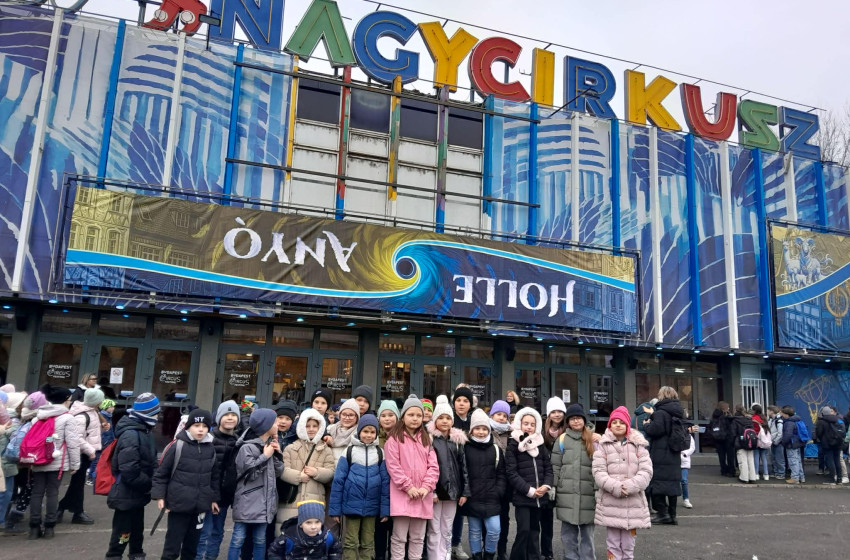 Mesés élmény a Fővárosi Nagycirkuszban a Csornai Széchenyi István Általános Iskola alsósainak