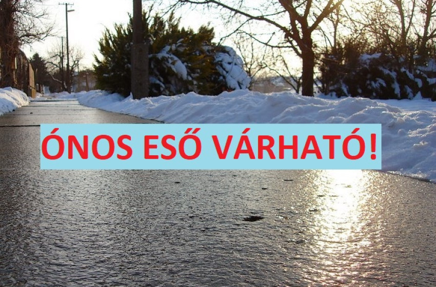Felhívás a lakosság részére az időjárási helyzet miatt