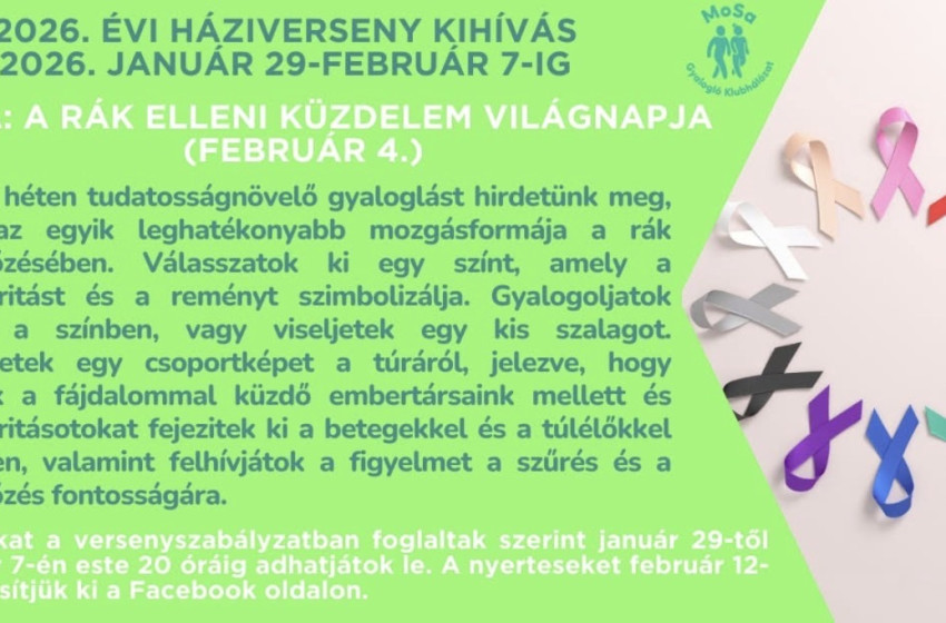 Hövej község is részt vesz a gyalogló háziversenyben – fókuszban a rák elleni küzdelem