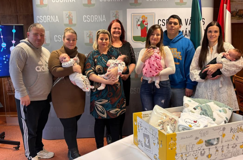 Csornán 2026-ban is folytatódik a „Gólyahír” Program – babamama csomagok a legifjabbaknak