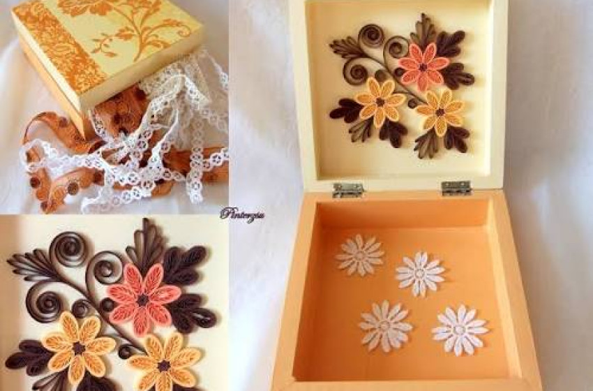 Quilling technikával készíthetnek díszdobozt a veszkényi kézműves szakkör résztvevői