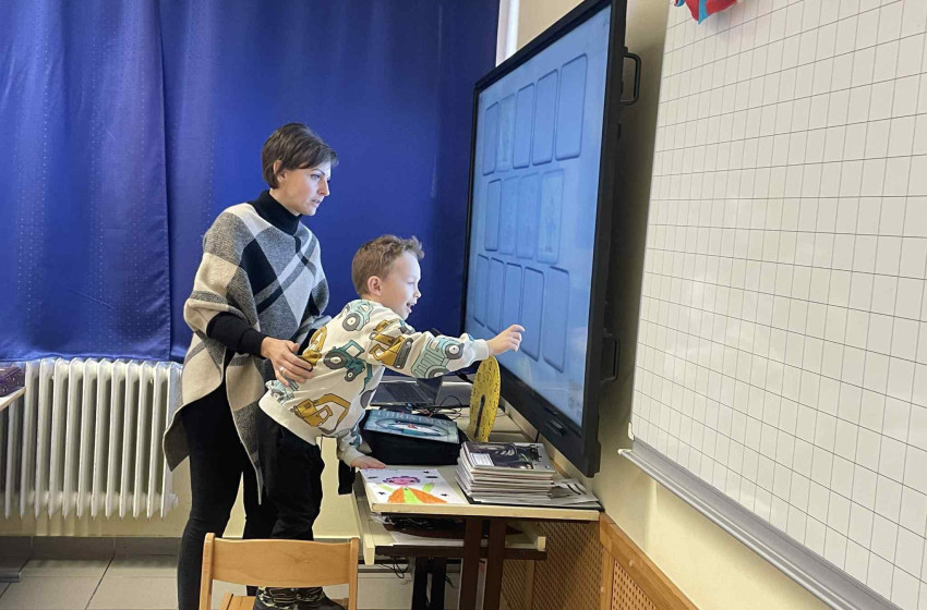 Barbacsi és döri óvodások az iskolában