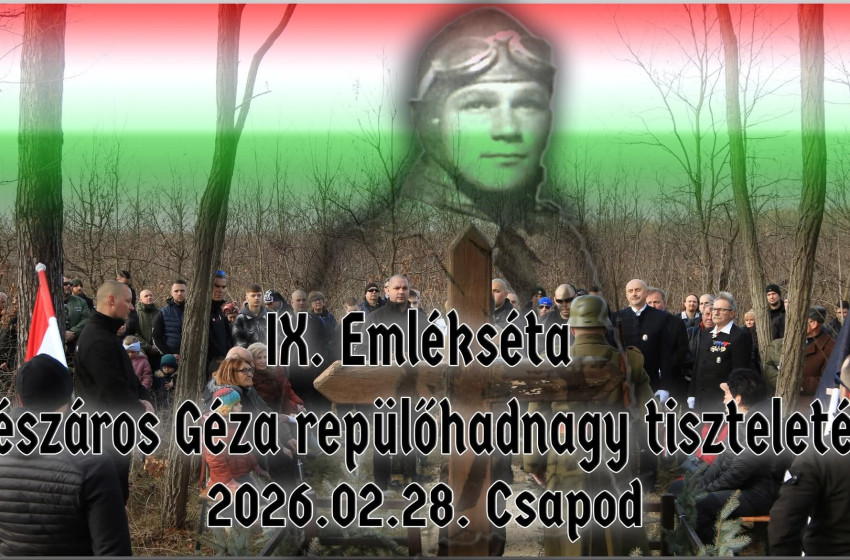 Megemlékező emlékséta és bajtársi est Csapodon