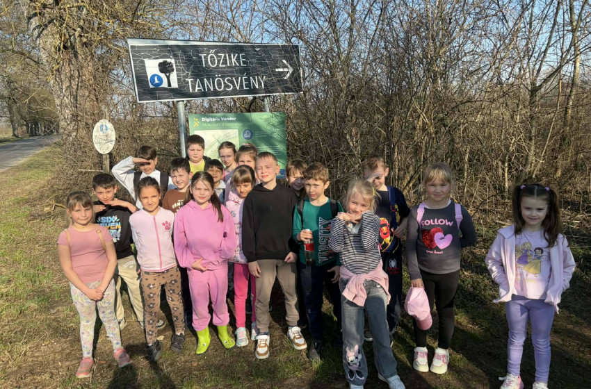 Elsősök Csáfordjánosfán – tavaszi csoda a Tőzike tanösvényen