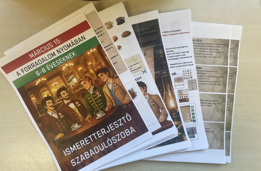 Forradalmi kalandjáték a rábapatonai könyvtárban