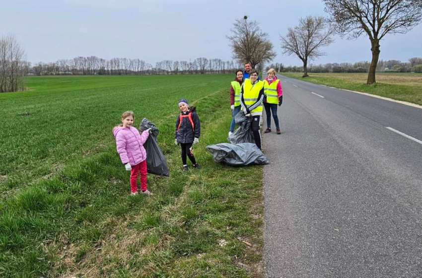 Szemétszedési akció Bágyogszováton