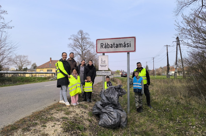 Összefogás a tisztább környezetért Rábatamásiban