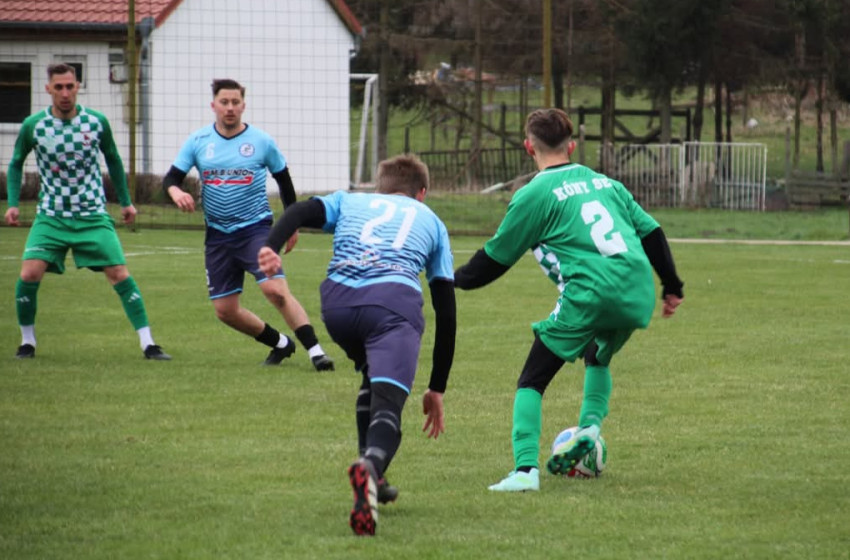 A hajrában tartott otthon egy pontot a Kóny a sereghajtó ellen