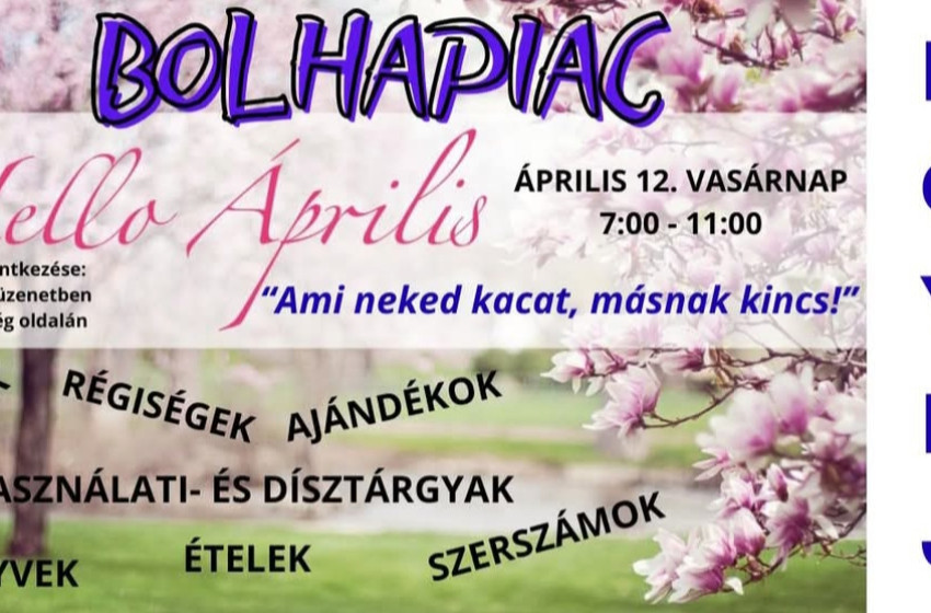 Tavaszi bolhapiac várja az érdeklődőket Hövejen