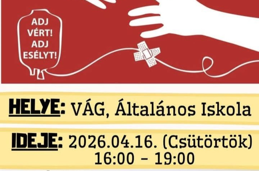 Véradás Vágon: életmentő lehetőség a közösségért