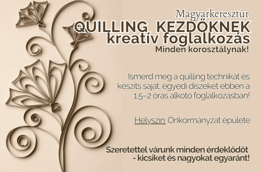 Kreatív alkotás minden korosztálynak Magyarkeresztúron