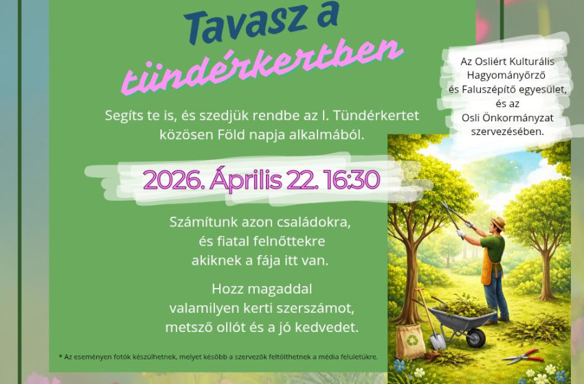 Faluszépítés a Föld napján Osliban