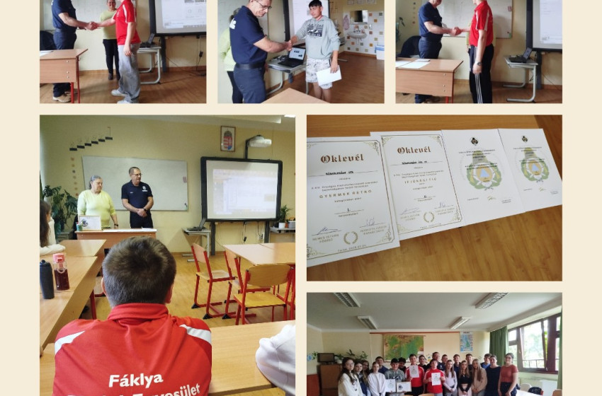 Pályaorientációs előadás a tűzoltók világáról Csornán