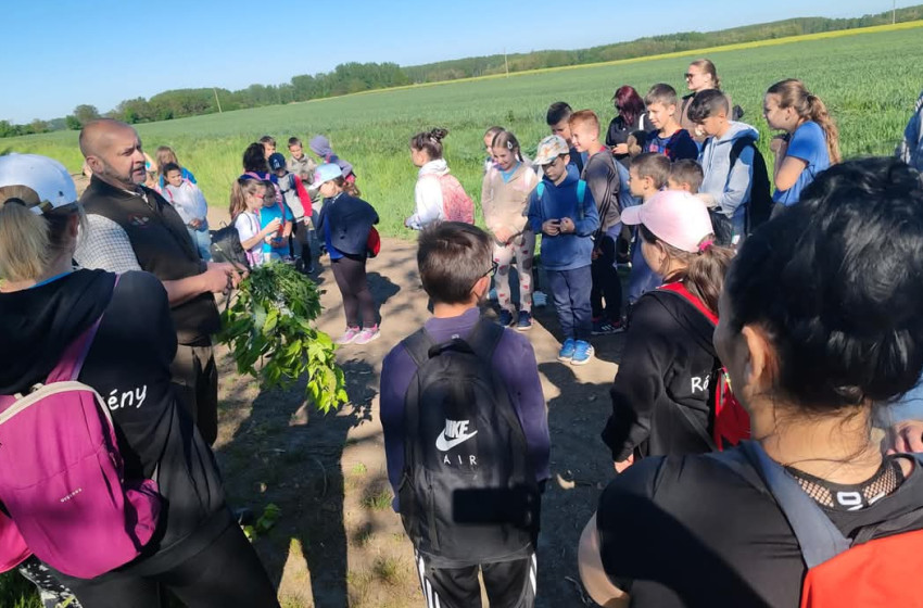 Túrával ünnepelték a Madarak és Fák Napját Rábacsécsényben