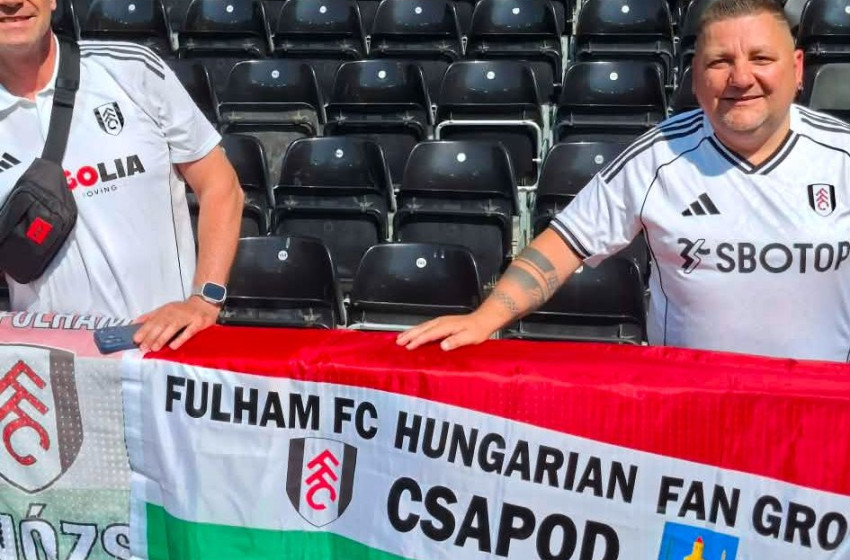 Csapod címeres magyar zászló Angliában