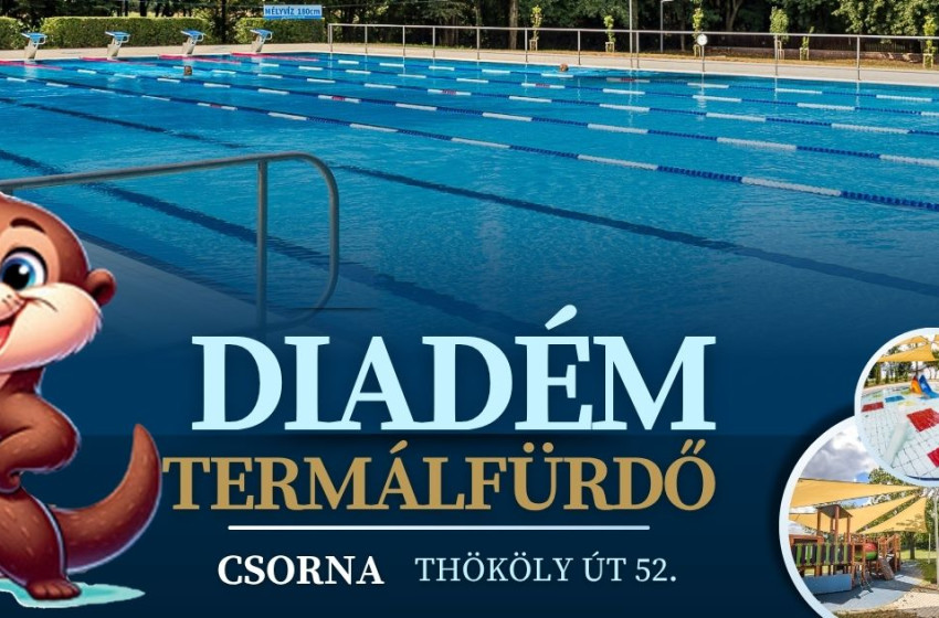 Nyárindító programokkal várja vendégeit a Diadém Csorna Termálfürdő