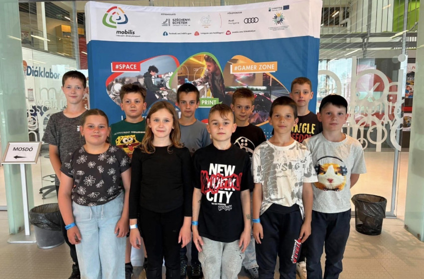 Digitális élményekkel gazdagodtak a rábatamásiban tanuló diákok Győrben