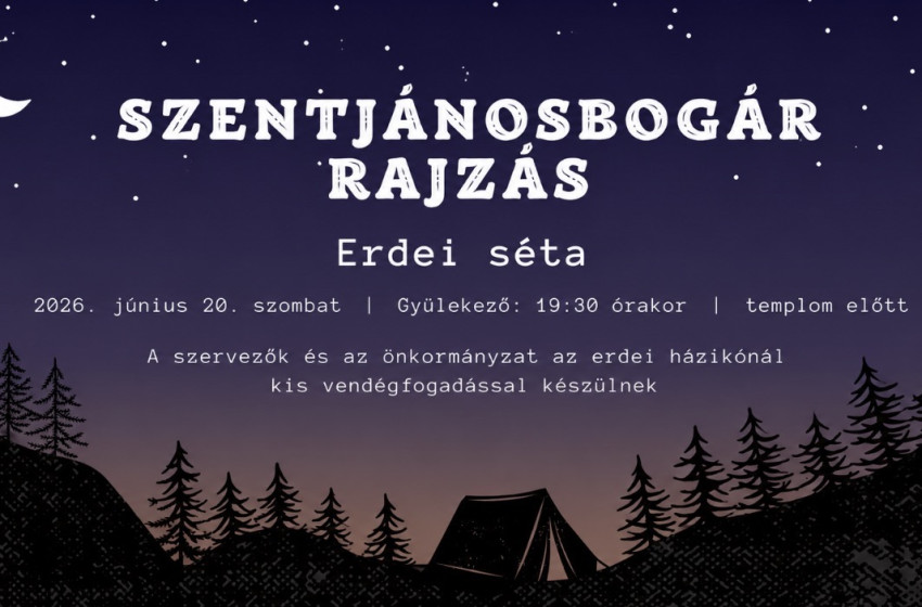Szentjánosbogár-rajzásra várják az érdeklődőket Szanyban