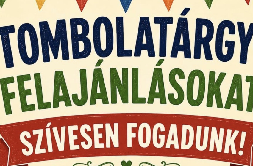 Tombolatárgy-felajánlásokat várnak a 2026-os Rábacsécsényi Falunapra