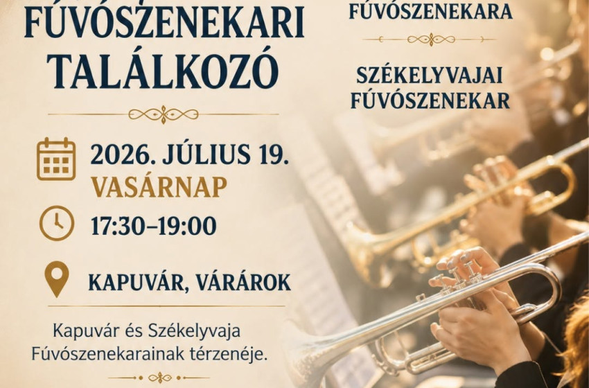 Különleges fúvószenekari találkozóra készül Kapuvár