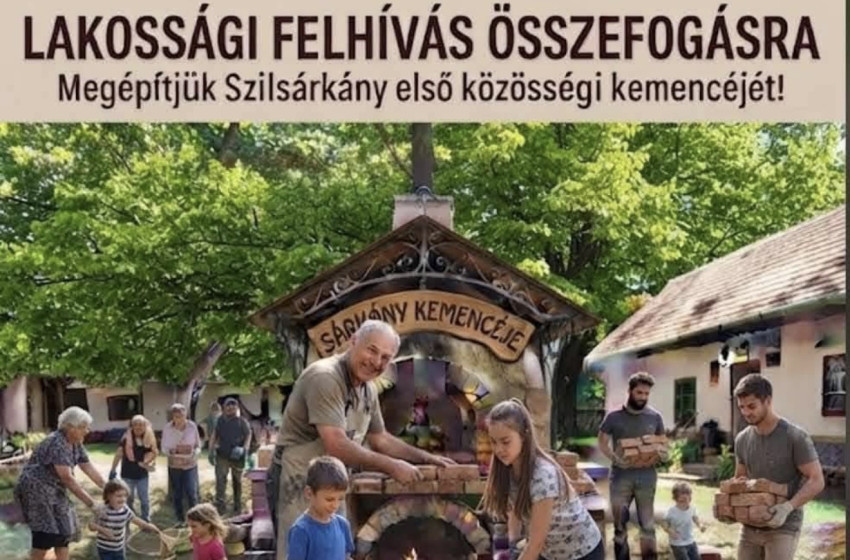 Közösségi kemence épül Szilsárkányban – egy téglával bárki hozzájárulhat