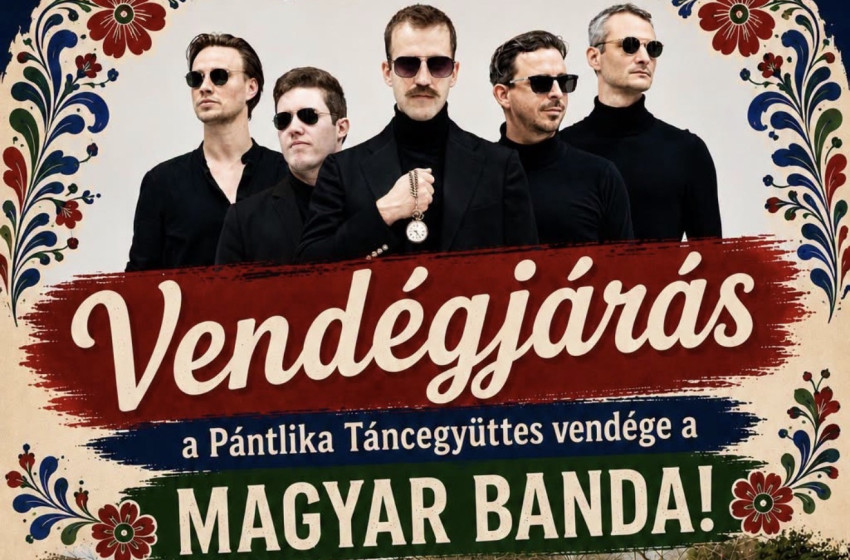 A Magyar Banda ad koncertet a Pántlika Táncegyüttes vendégeként Csornán