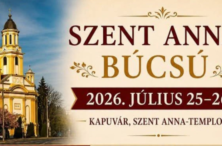 Szent Anna-búcsú Kapuváron: Ünnepi szentmisékkel és elbúcsúzó lelkipásztorral várják a híveket