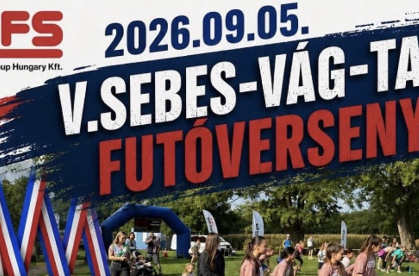 Szeptember 5-én rendezik meg a jubileumi V. Sebes-Vág Futóversenyt