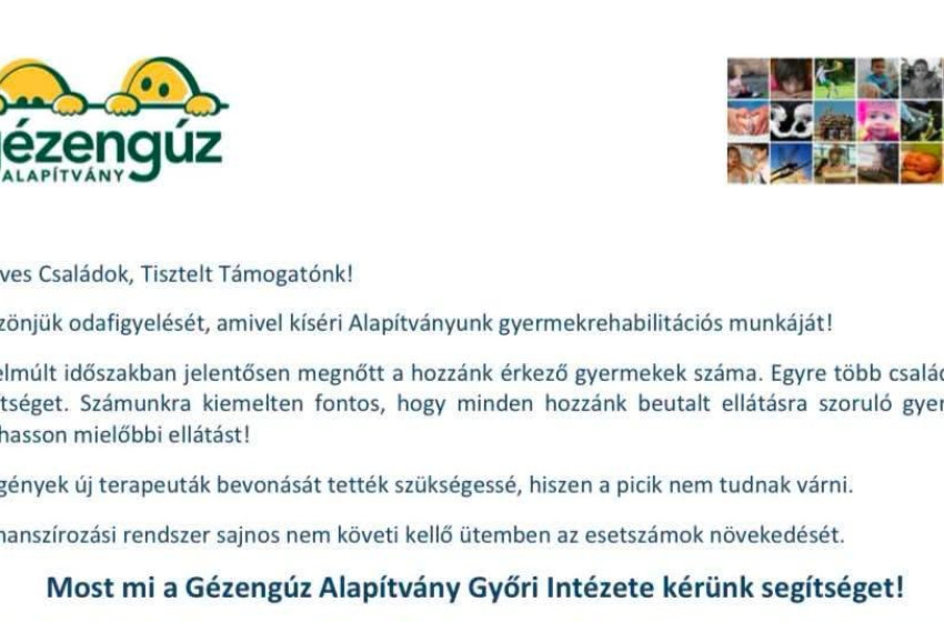 Adománygyűjtést szervez a Malomalja Drink & Bar a Gézengúz Alapítvány Győri Intézete javára