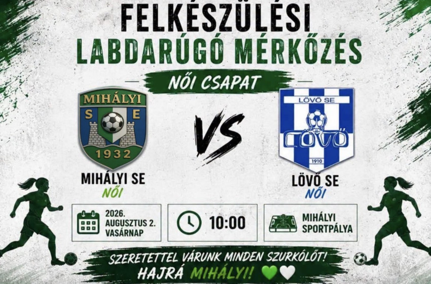 Hazai pályán készül a szezonra a Mihályi SE női csapata