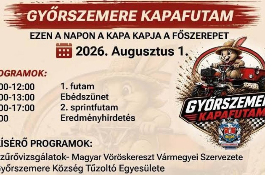 Győrszemere újra a kapák fővárosa lesz – augusztus 1-jén érkezik a Kapafutam