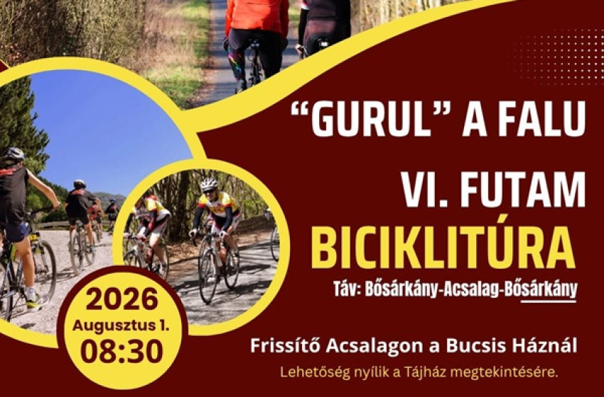 Gurul a falu – hatodik alkalommal indul közös biciklitúra Bősárkányból