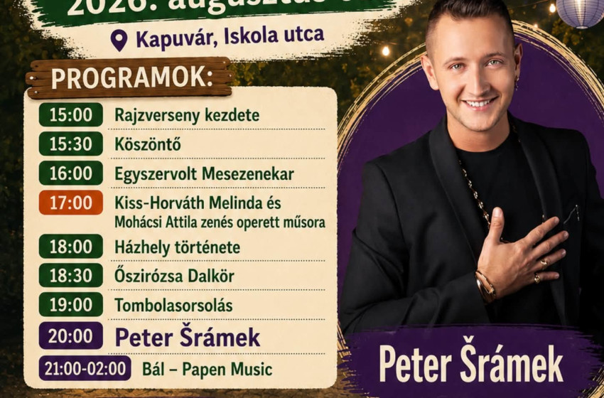 Házhelyi Vigasságok várják az érdeklődőket Kapuváron
